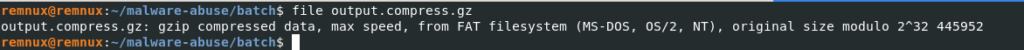 file GZIP compreso