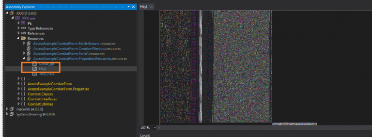 Formbook: le risorse del file EXE